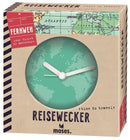 reiswekker Time to Travel junior 9 cm groen