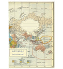 notitieschriften met reisthema 64 pagina's set van 3 stuks