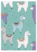 set van 3 schrift lama