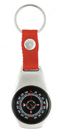 sleutelhanger met kompas 9,5 cm rood