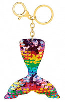 sleutelhanger zeemeerminstaart 7 cm multicolor