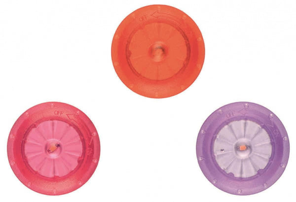 spaaklampjes 2,4 cm paars/rood/roze 3 stuks