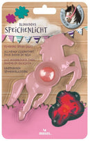 spaakverlichting Paard meisjes 12,5 x 3,5 x 2 cm roze/rood