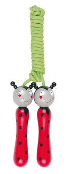 springtouw Krabbelkäfer lieveheersbeestje rood/groen 210 cm