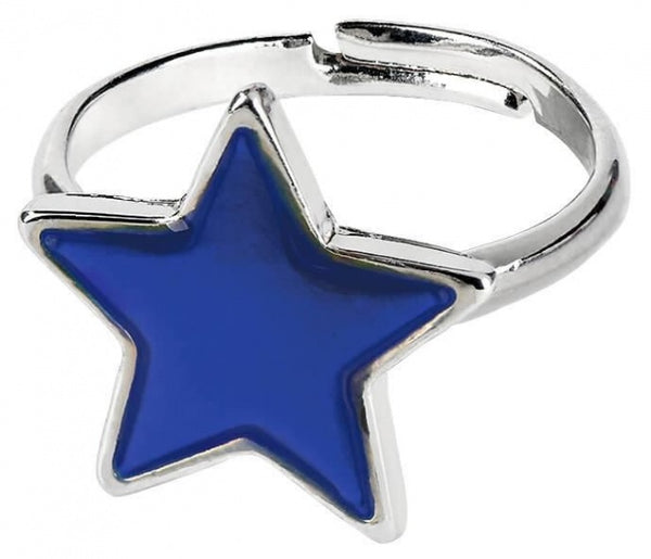 stemmingsring Ster zilver meisjes one size