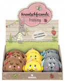 stressbal kids voorjaar 6,5 x 7 cm katoen bruin