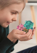 stuiterbal atoom 5 cm rubber geel