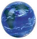 stuiterbal wereldbol 4,5 cm blauw