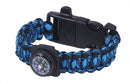 survivalarmband Expeditie 25 cm blauw