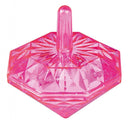 tol diamant met licht 5,5 cm roze