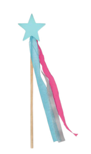 toverstafje junior 32,5 x 7 cm hout blauw