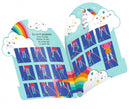 twistelastiek Rainbow meisjes 4 meter elastaan