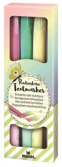 markeerstiften Flowers & Friends uitgumbaar 14,6 cm 4-delig