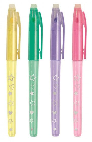 markeerstiften Flowers & Friends uitgumbaar 14,6 cm 4-delig