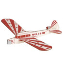 werpvliegtuig bouwpakket balsahout 30 cm rood