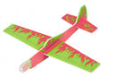 werpvliegtuig glow in the dark junior 24 cm foam rood