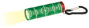 zaklamp Voetbal junior aluminium 8,5 cm groen/wit