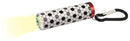 zaklamp Voetbal junior aluminium 8,5 cm zwart/wit