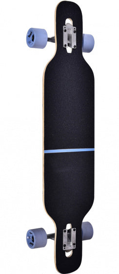 longboard Long Rider 99 cm hout zwart/blauw