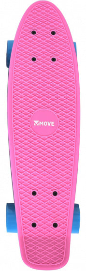 skateboard Old School Retro 57,5 cm aluminium roze
