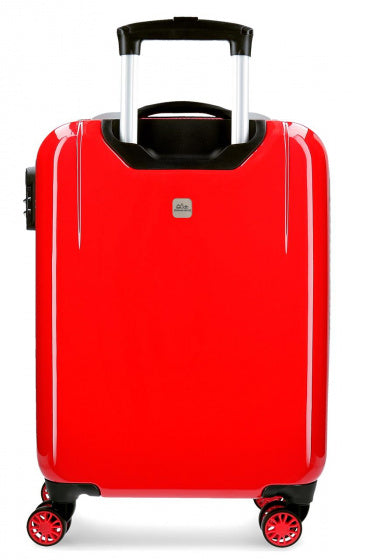 bagagetrolley Always Smile 34 liter ABS wit/rood