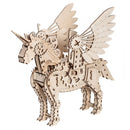 modelbouwset Eenhoorn 24 x 23cm hout 140-delig