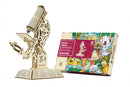 modelbouwset Microscoop 43 x 34 cm hout 104-delig