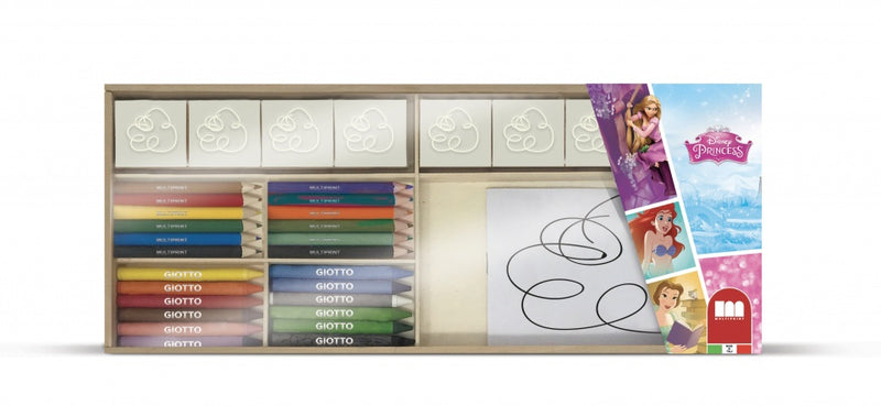 kleurset Disney Princess hout 34-delig