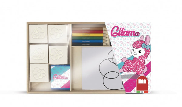 kleurset Gllama hout 20-delig