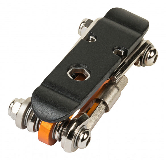 multitool 14 functies oranje/zilver
