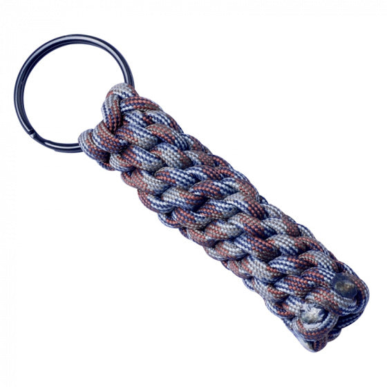 sleutelhanger Paracord Brown Camo bruin 7,8 cm