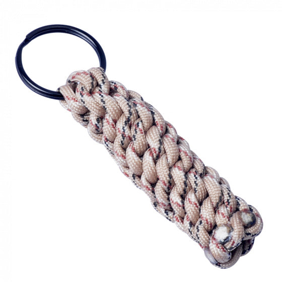 sleutelhanger Paracord Desert Camo beige 7,8 cm