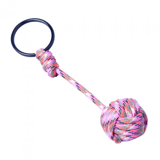 sleutelhanger Paracord Pink Camo roze 8,5 cm