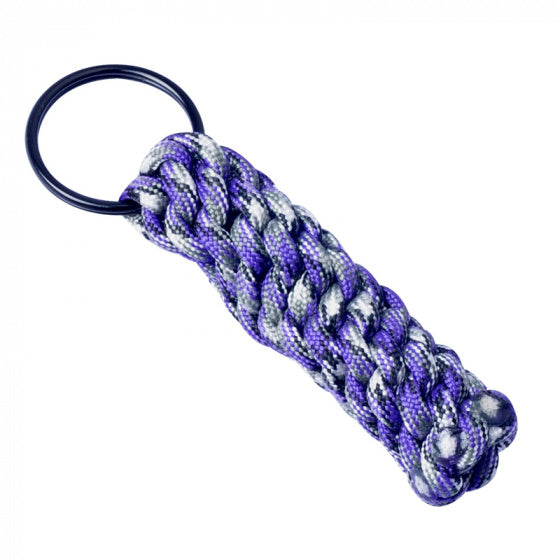 sleutelhanger Paracord Purple Camo paars 7,8 cm