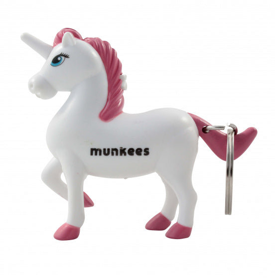 sleutelhanger Unicorn met lampje roze junior 7,3 cm