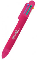 balpen 6-kleuren junior 0,7 mm roze