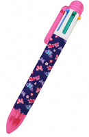 balpen Butterfly 6-kleuren meisjes 15 cm 0,7 mm paars
