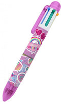 balpen Magic Rainbow 6-kleuren meisjes 15 cm 0,7 mm roze