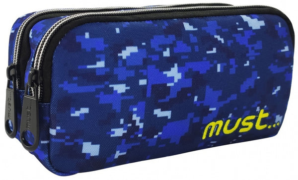 etui Army 20 x 6 x 9 cm polyester blauw