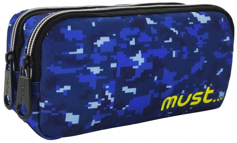 etui Army 20 x 6 x 9 cm polyester blauw