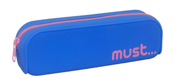 etui Focus junior 20 x 5 x 6 cm siliconen blauw