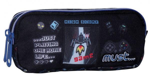 etui high score junior 21 x 6 x 9 cm polyester zwart