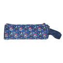 etui junior piraat 20 x 6,5 cm polyester blauw/wit
