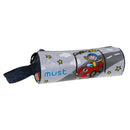 etui junior raceauto 20 x 6,5 cm polyester grijs