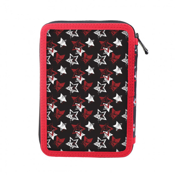 etui Street Urban 15 x 5 x 21 cm polyester rood/zwart