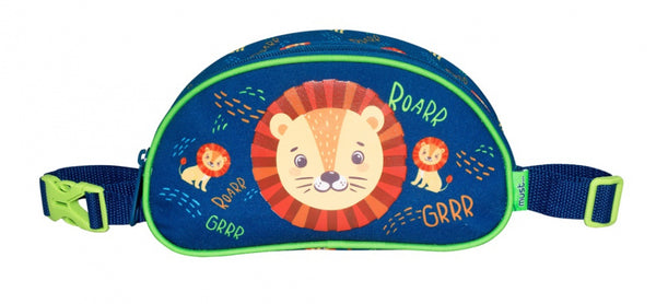 heuptasetui leeuw jongens 20x11x3,5 cm polyester blauw