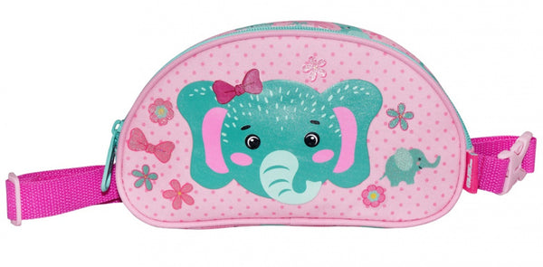heuptasetui olifant meisjes 20x11x3,5 cm polyester roze