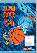 kleur- en notitieblok Slam Dunk 17 x 24 cm papier blauw
