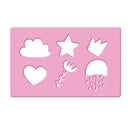 kleurset Cloud Princess meisjes 54 x 47 cm roze 32-delig