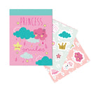 kleurset Cloud Princess meisjes 54 x 47 cm roze 32-delig